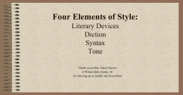 Four Elements of Style - Lemon Bay High School