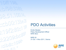 PDO Activities