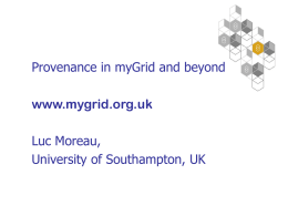 MyGrid - University of Southampton