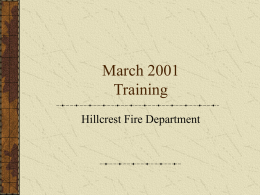 March 2001 Training - Home Page - NIU