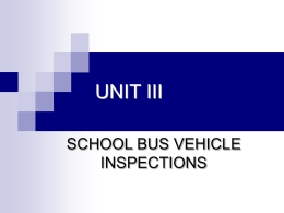Vehicle Inspection Topics - Florida Association for Pupil