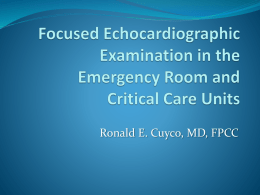 Focused Echocardiographic Examination in the Emergency