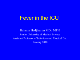 Fever in the ICU