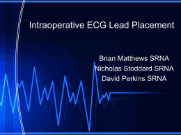 Intraoperative ECG Lead Placement - Oregon