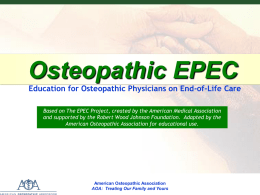 Osteopathic EPEC Module 11