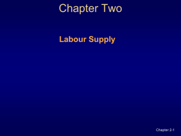 Labour Supply: Individual Attachment to the Labour Market