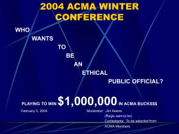 2000 TCMA ANNUAL CONFERENCE