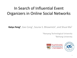 In Search of Influential Event Organizers in Online Social