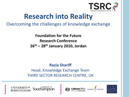 Third Sector Research Centre – TSRC