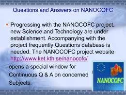 2008 - NanoCOFC