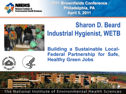 Sharon D. Beard Industrial Hygienist, WETB