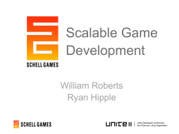 Scalable Game Development