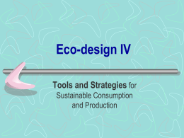 Eco-design IV