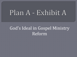 Plan A, Exhibit A - searchshareministry