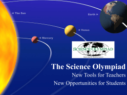 Gulf Coast Regional Science Olympiad