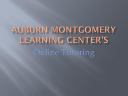 Auburn Montgomery Learning Center’s