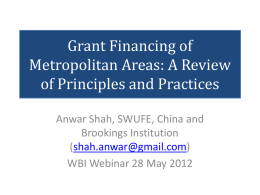 Lectures on Selected Topics in Public Finance