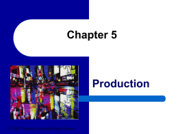 Chapter 5 - Production