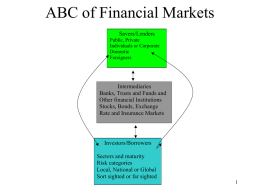 Financial markets Regulation and monetary rule