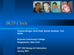 BCD Clock - SUNY Broome Community College