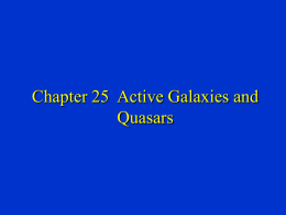 Chapter 25 Active Galaxies and Quasars