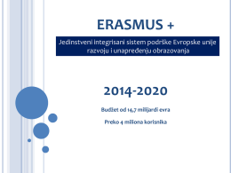 ERASMUS - Prirodno-matematički fakultet