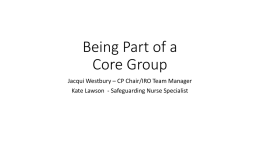 Being Part of a Core Group