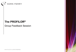 Korn Ferry 2015 Corporate Capabilities Presentation
