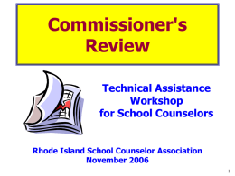 TK3 Commissioner's Review PowerPoint Presentation