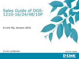 Sales Guide of DGS