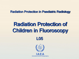 RADIATION PROTECTION IN DIAGNOSTIC RADIOLOGY