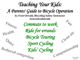 Kid's 1 bike program for parents