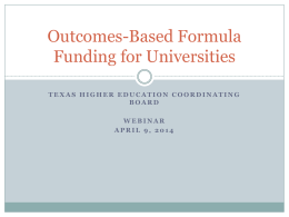 Outcomes-Based Funding