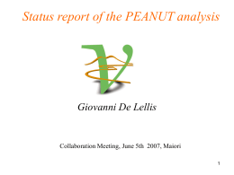 PEANUT meeting summary @ Fermilab