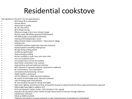 Residential cookstove - United Nations Environment Programme