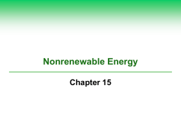 Nonrenewable Energy