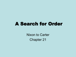 A Search for Order - Lawton High School