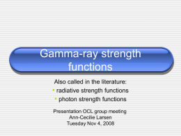 Gamma-ray strength functions
