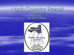 North Country Transit Tri County CAP. Inc.,