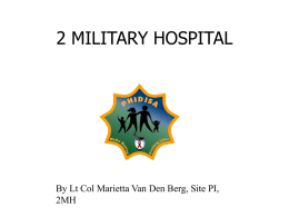 2 MILITARY HOSPITAL - Welcome to Project Phidisa