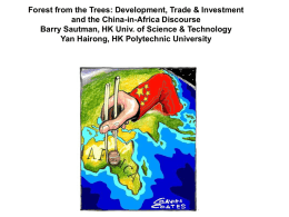Human Rights, Trade & Investment and the China-in