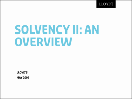 Solvency II the basics