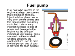 Fuel pump - MEO Class 4 COC Oral and Objective Exam for