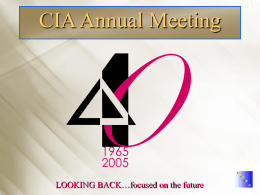 CIA Pension Seminar