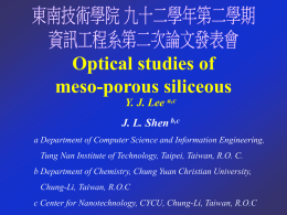 Optical studies in the MCM-48 meso