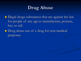Drug Abuse - District 158