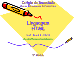 Linguagem HTML