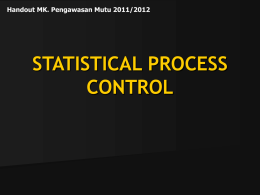 STATISTICAL PROCESS CONTROL