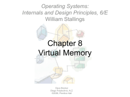 William Stalling Operating System Chapter 08: Virtual Memory