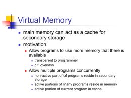 Virtual Memory - University of Waikato